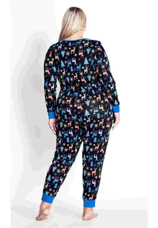 Festive Print Onesie image number 1