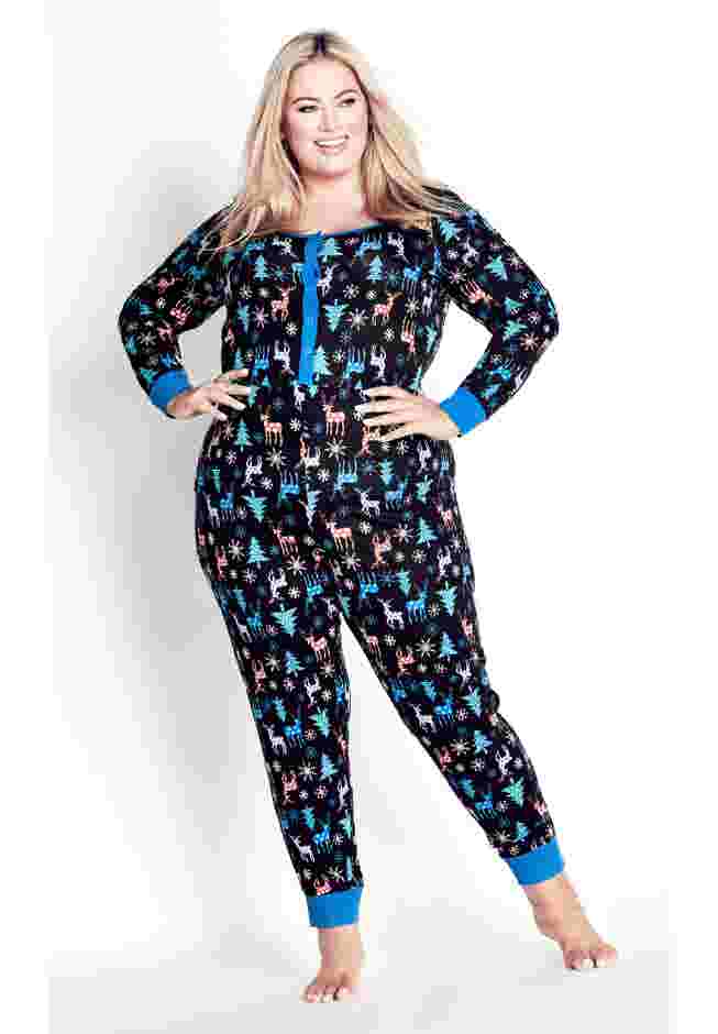 Festive Print Onesie image number 0