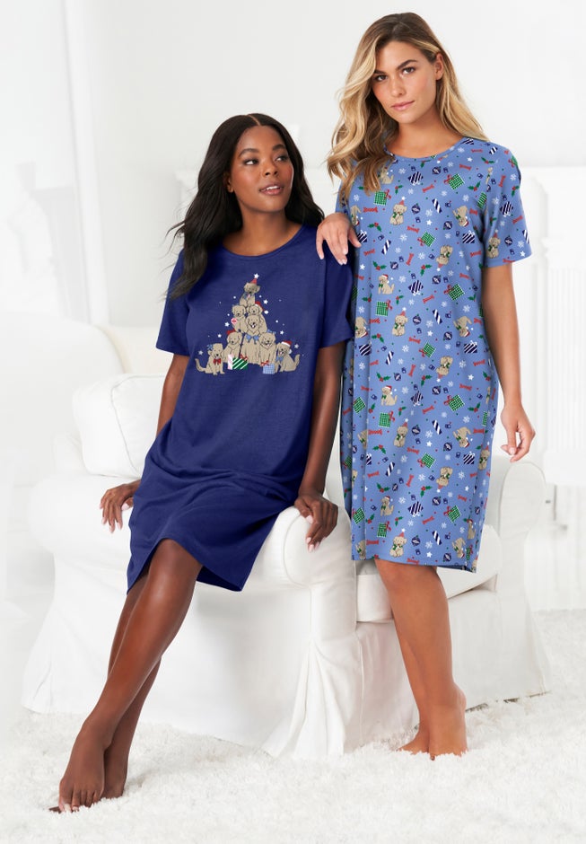 2-Pack Short-Sleeve Sleepshirt image number 4