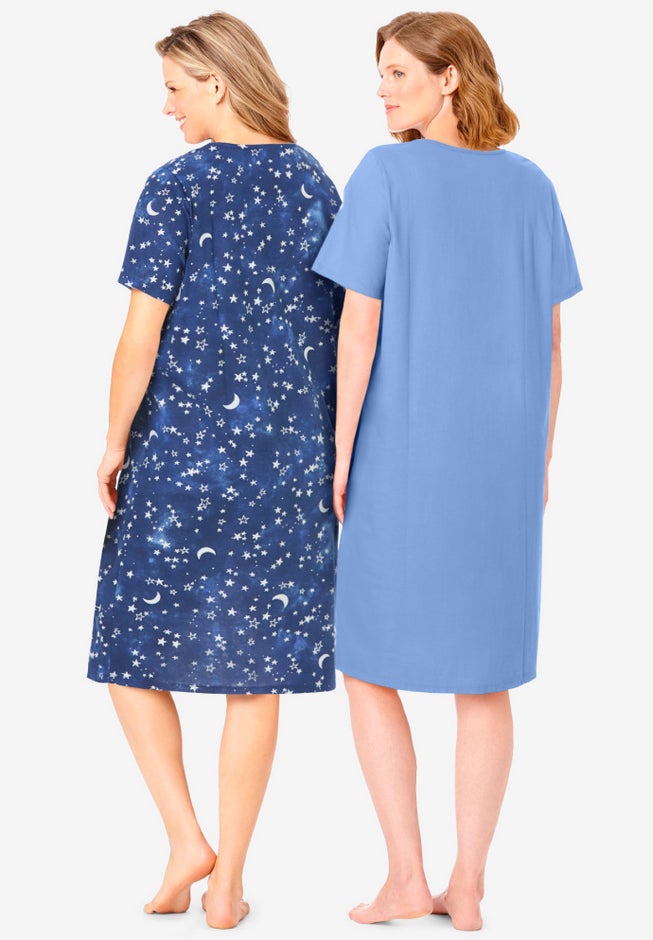 2-Pack Short-Sleeve Sleepshirt image number 1