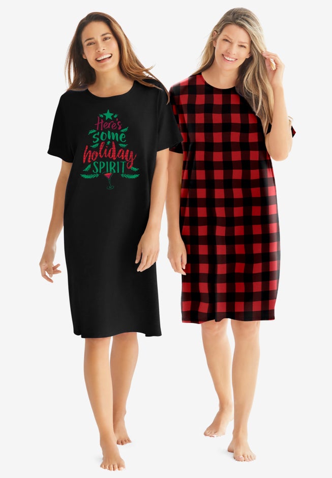 2-Pack Short-Sleeve Sleepshirt image number 0