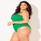 Smocked Ring Strap One Piece Swimsuit image number null