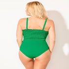 Smocked Ring Strap One Piece Swimsuit image number null
