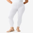 Plus Size Ankle Length Essential Stretch Legging image number null