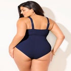 Ribbed V-Wire One Piece Swimsuit image number 5