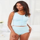 Comfort Choice&reg; Longline Zip-Front Posture Bra image number null