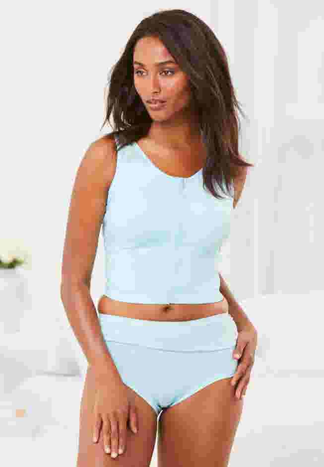 Comfort Choice® Longline Zip-Front Posture Bra image number 4