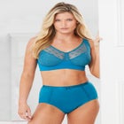 Jacquard Polka Dot Wire Free Bra image number null