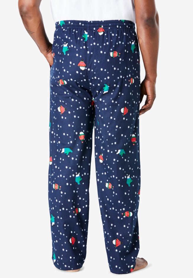 Novelty Print Flannel Pajama pants image number 3