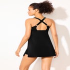 Chlorine Resistant Square Neck Two-Piece Swimdress image number null