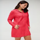 Chlorine Resistant Quick-Dry Hoodie Zip Front Cover Up image number 2