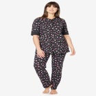 Printed Henley PJ Set image number null