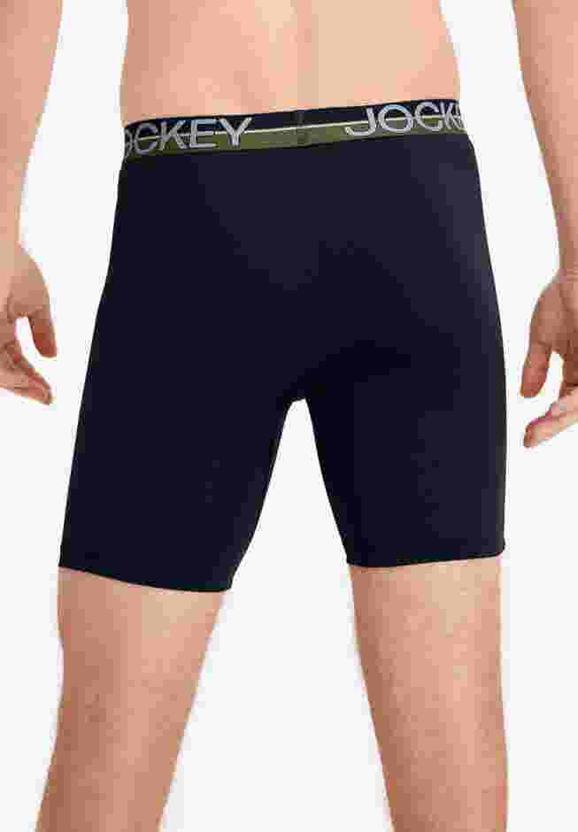Jockey Infinite Cool Microfiber Stretch 8" Long Leg Boxer Brief - 2 Pack image number 2