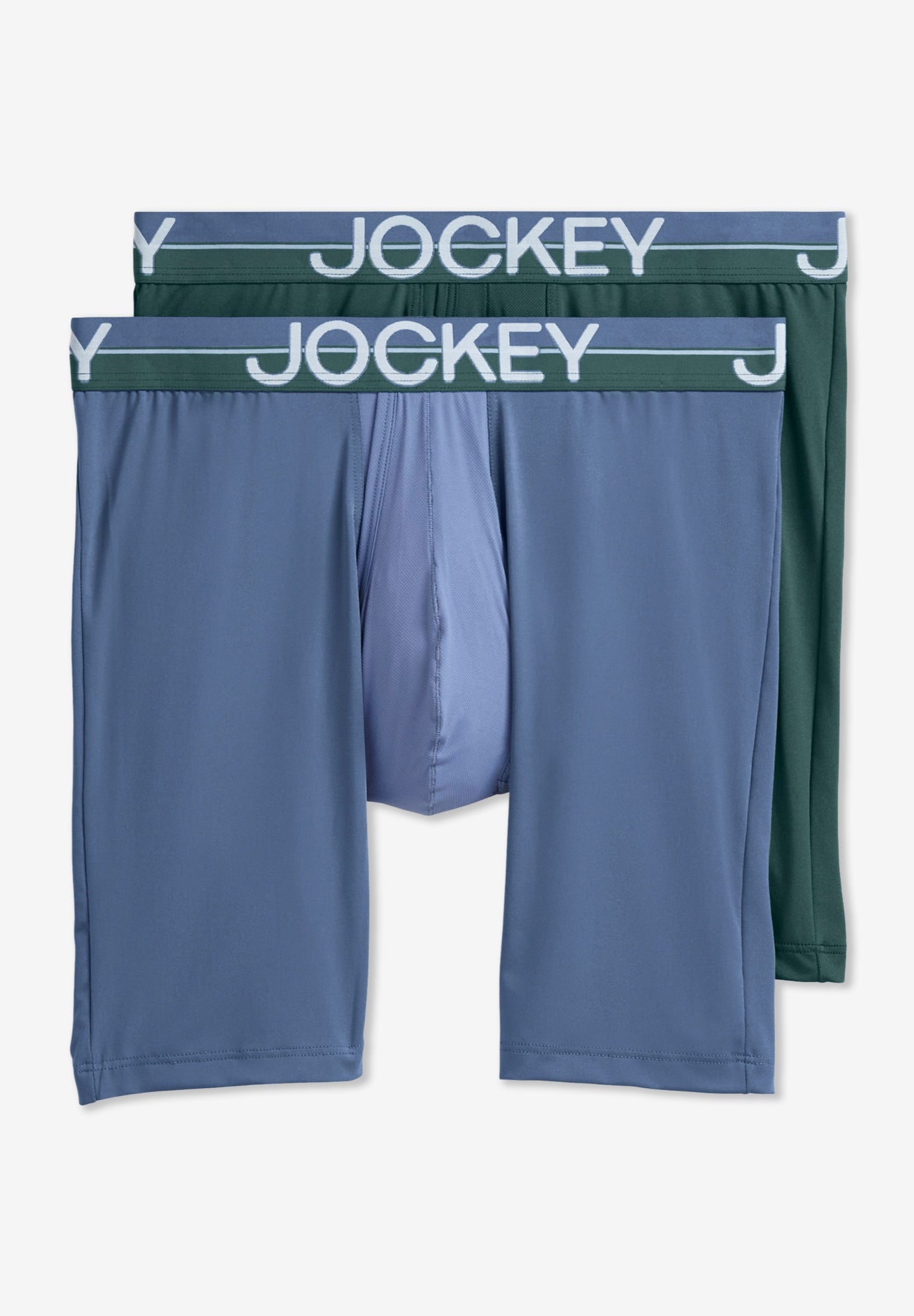 Jockey Infinite Cool Microfiber Stretch 8" Long Leg Boxer Brief - 2 Pack image number 0