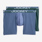 Jockey Infinite Cool Microfiber Stretch 8" Long Leg Boxer Brief - 2 Pack image number null