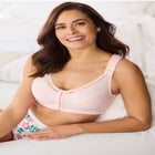 Front-Close Cotton Wireless Posture Bra image number null