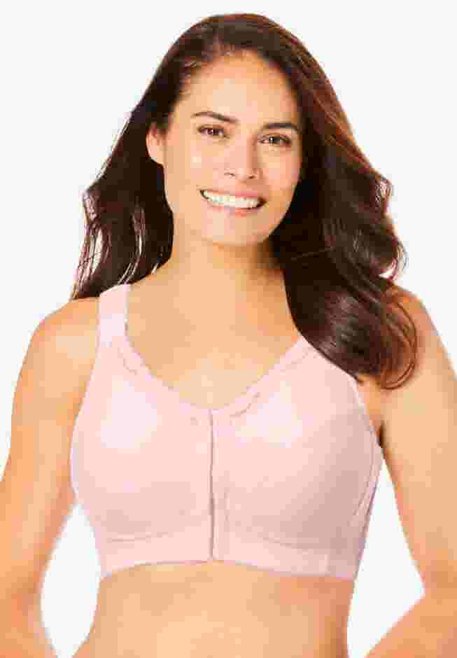 Front-Close Cotton Wireless Posture Bra image number 0