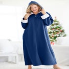 Sherpa-Lined Long Hooded Robe image number 7