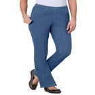 Fineline Stretch Denim Pull-On Bootcut Jeans image number null
