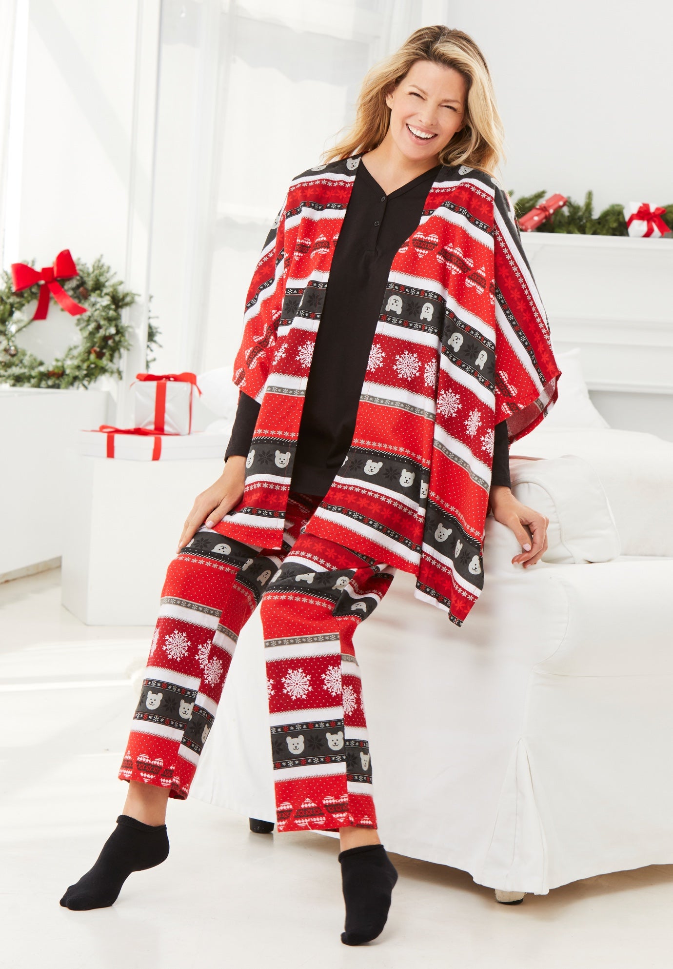 Dreams & Co.&reg; 4-Piece Pajama Set image number 7