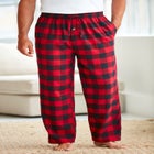 Flannel Plaid Pajama Pants image number null