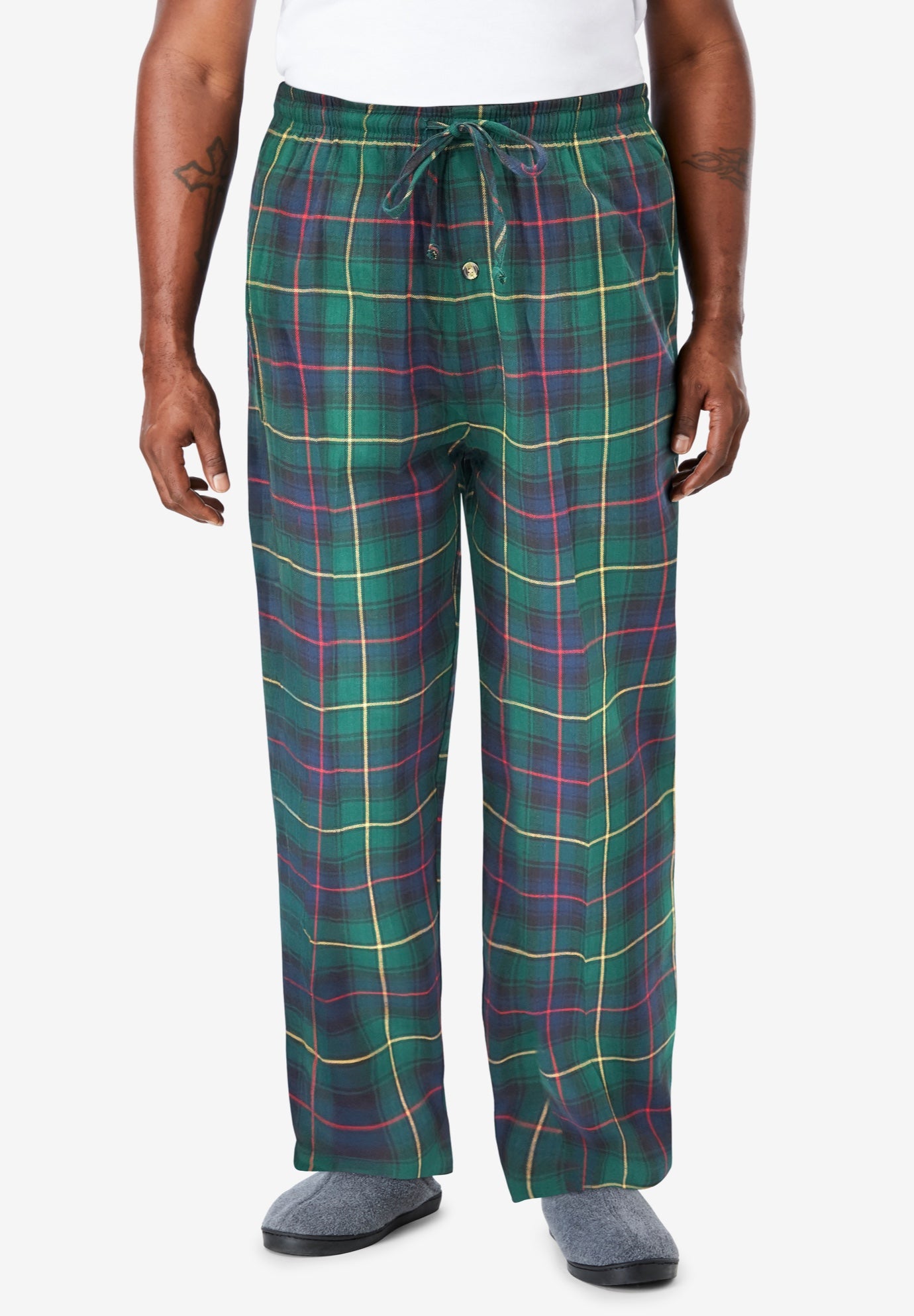 Flannel Plaid Pajama Pants image number 1