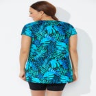 Chlorine Resistant Short Sleeve Swim Tunic image number null