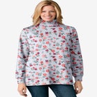 Perfect Printed Long-Sleeve Turtleneck Tee image number null