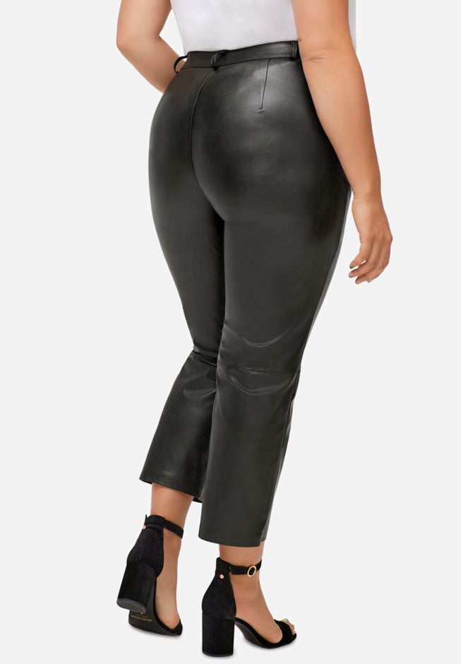 Faux Leather Trousers image number null