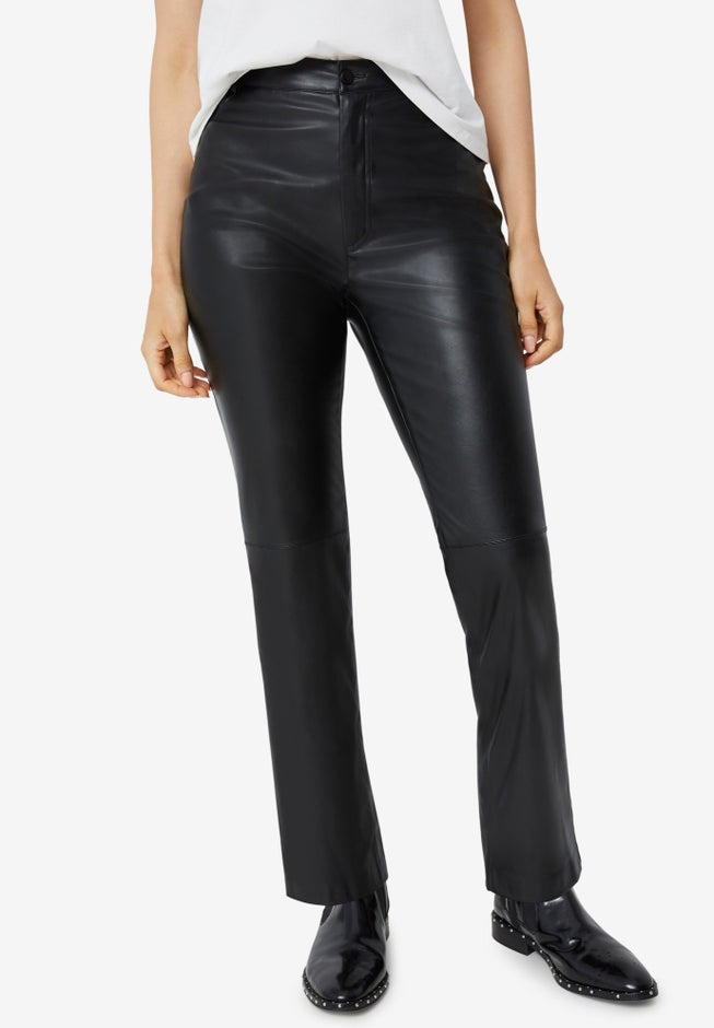 Faux Leather Trousers image number null