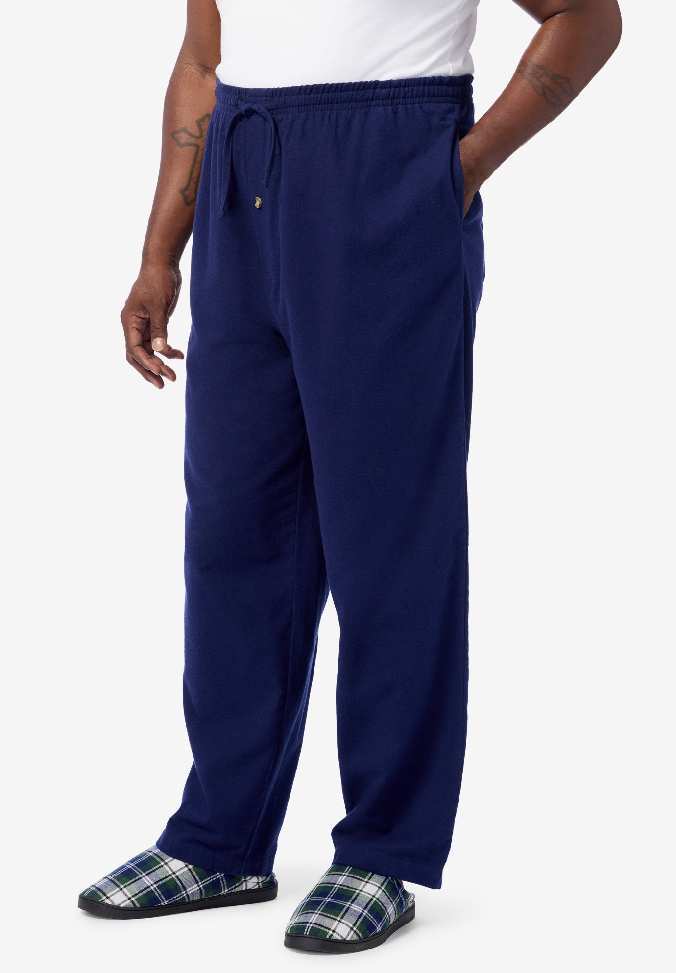 Solid Flannel PJ Pants image number 1