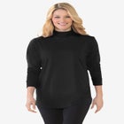 Perfect Long-Sleeve Mockneck Tee image number null
