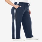Better-Fleece Side-Stripe Pull-On Sweatpants image number null