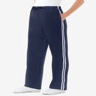Better-Fleece Side-Stripe Pull-On Sweatpants image number null