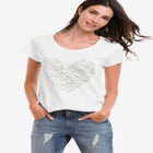 Graphic Scoop Neck Tee image number null