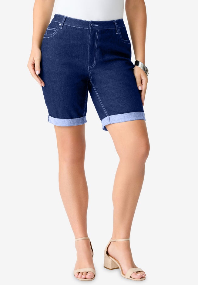 Plus Size Classic Stretch Cuffed Short image number 0