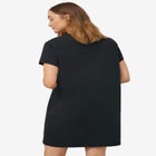 Cotton Spandex Vneck Short Sleeve Sleep Shirt image number null