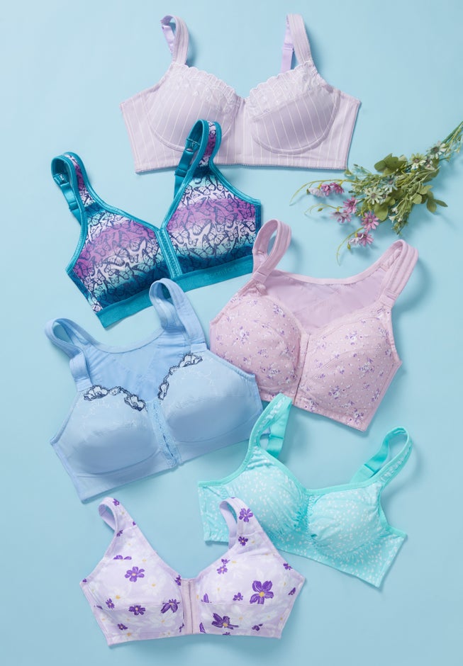 Pinstripe Wireless Bra image number 4