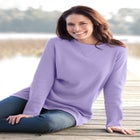 Long-Sleeve Crewneck Soft Waffle Knit Thermal Shirt image number null