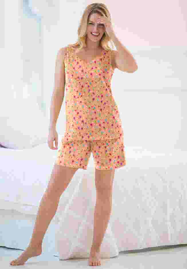 2-Piece Sleeveless Tee and Shorts PJ Set image number 0