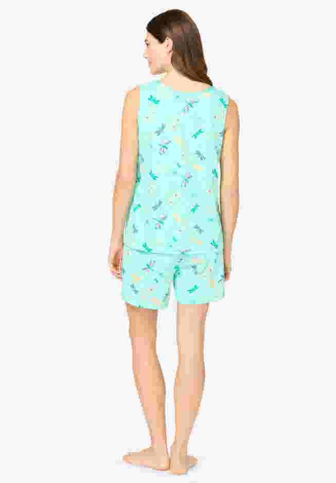 2-Piece Sleeveless Tee and Shorts PJ Set image number 1