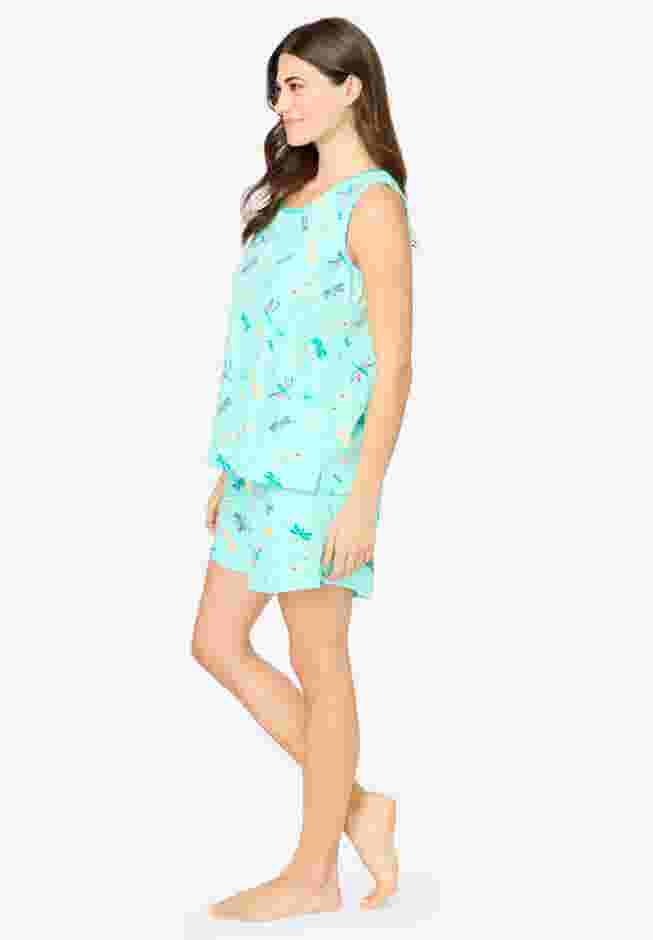 2-Piece Sleeveless Tee and Shorts PJ Set image number 2