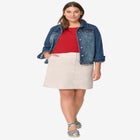 Stretch Chino Mid-rise Skort image number null