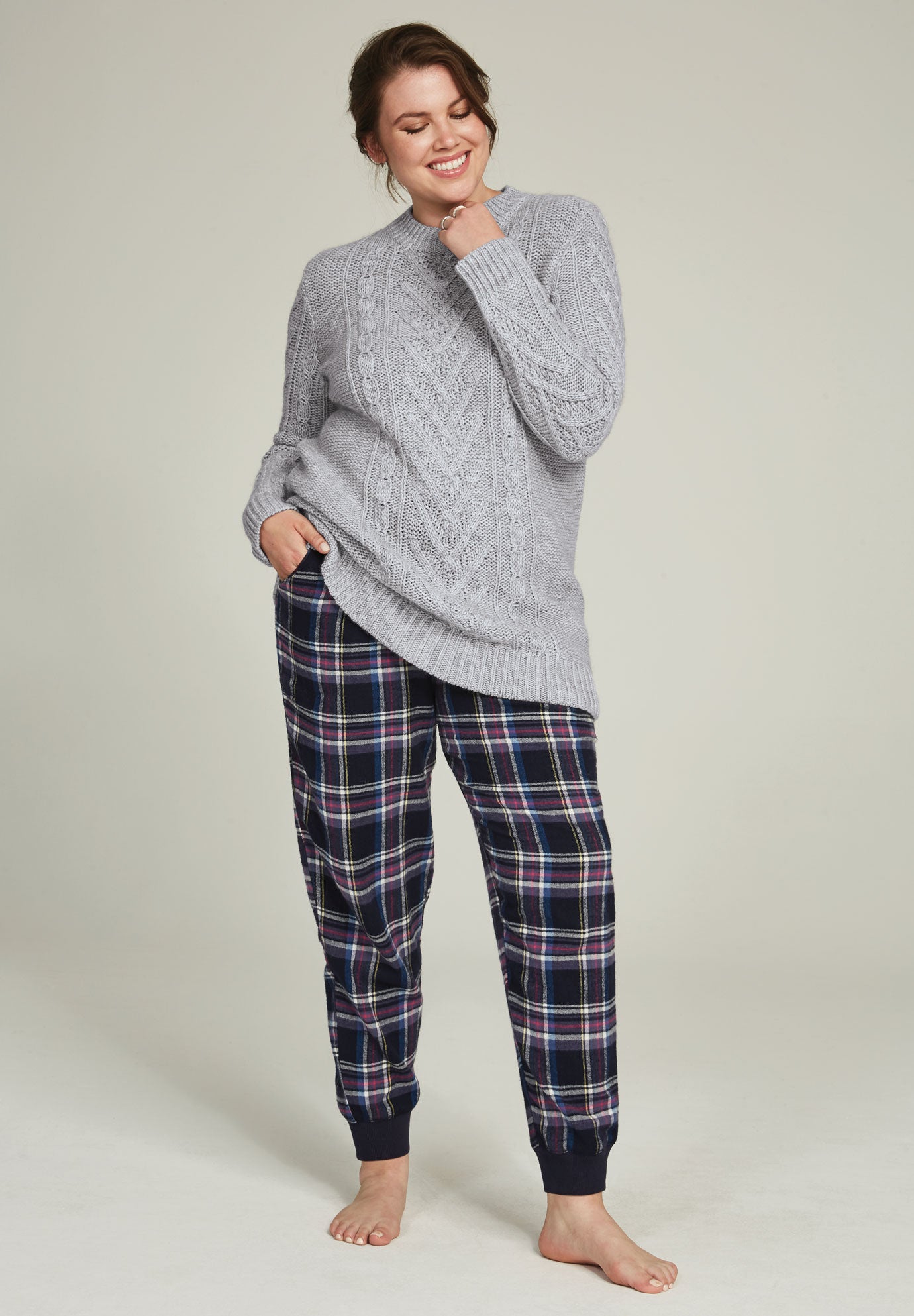 Plaid Flannel Sleep Pants image number 2