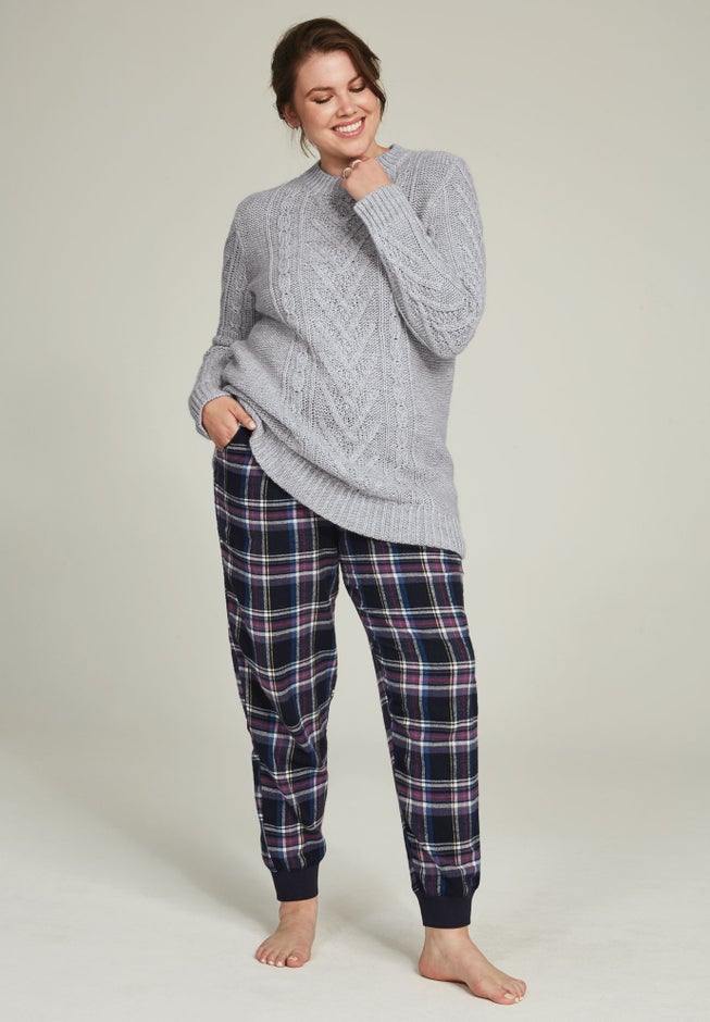 Plaid Flannel Sleep Pants image number 2