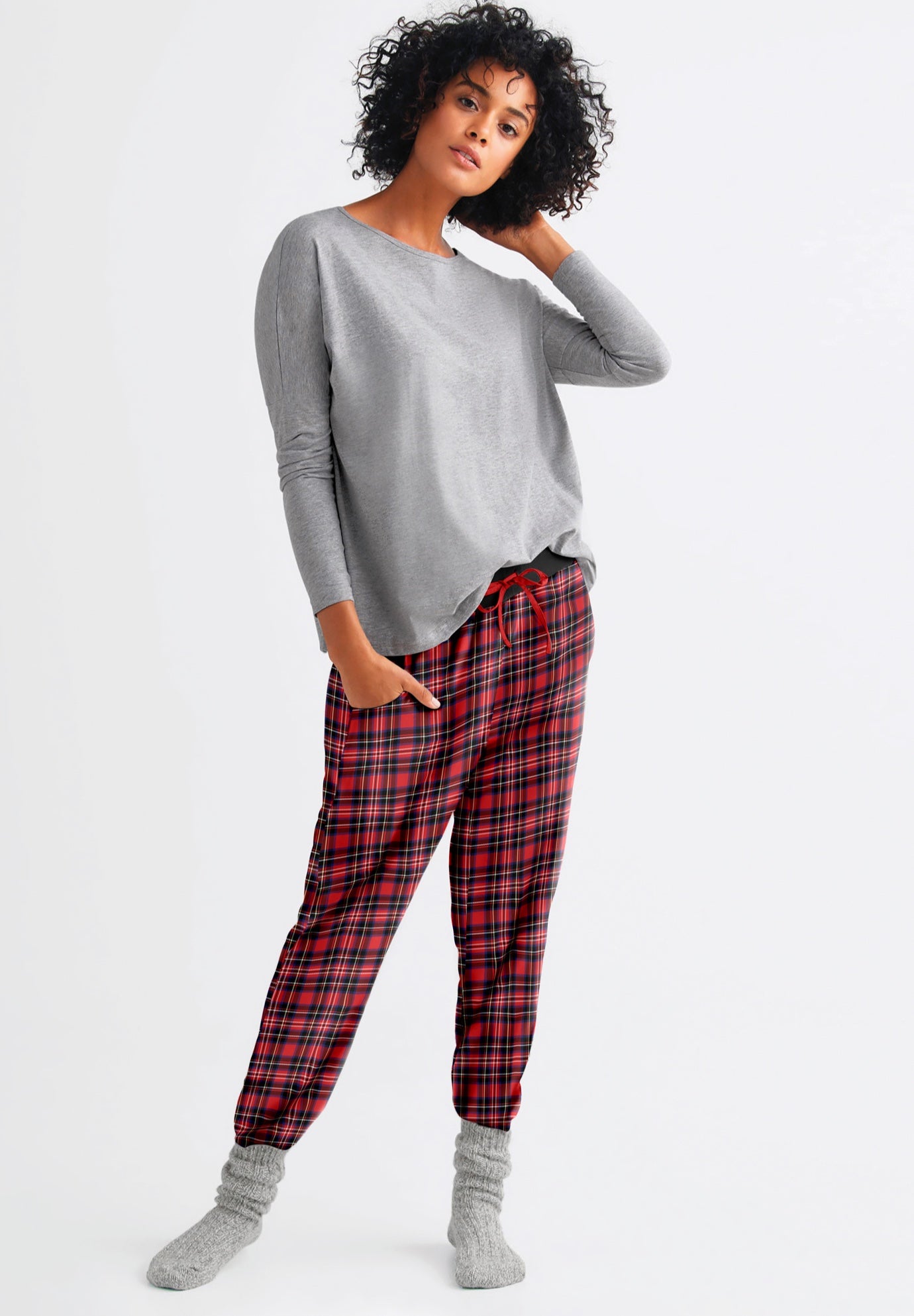 Plaid Flannel Sleep Pants image number 0