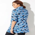 Sun Resistant Quarter Zip Swim Top image number null