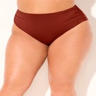 Side Shirred High Waist Swim Brief image number null