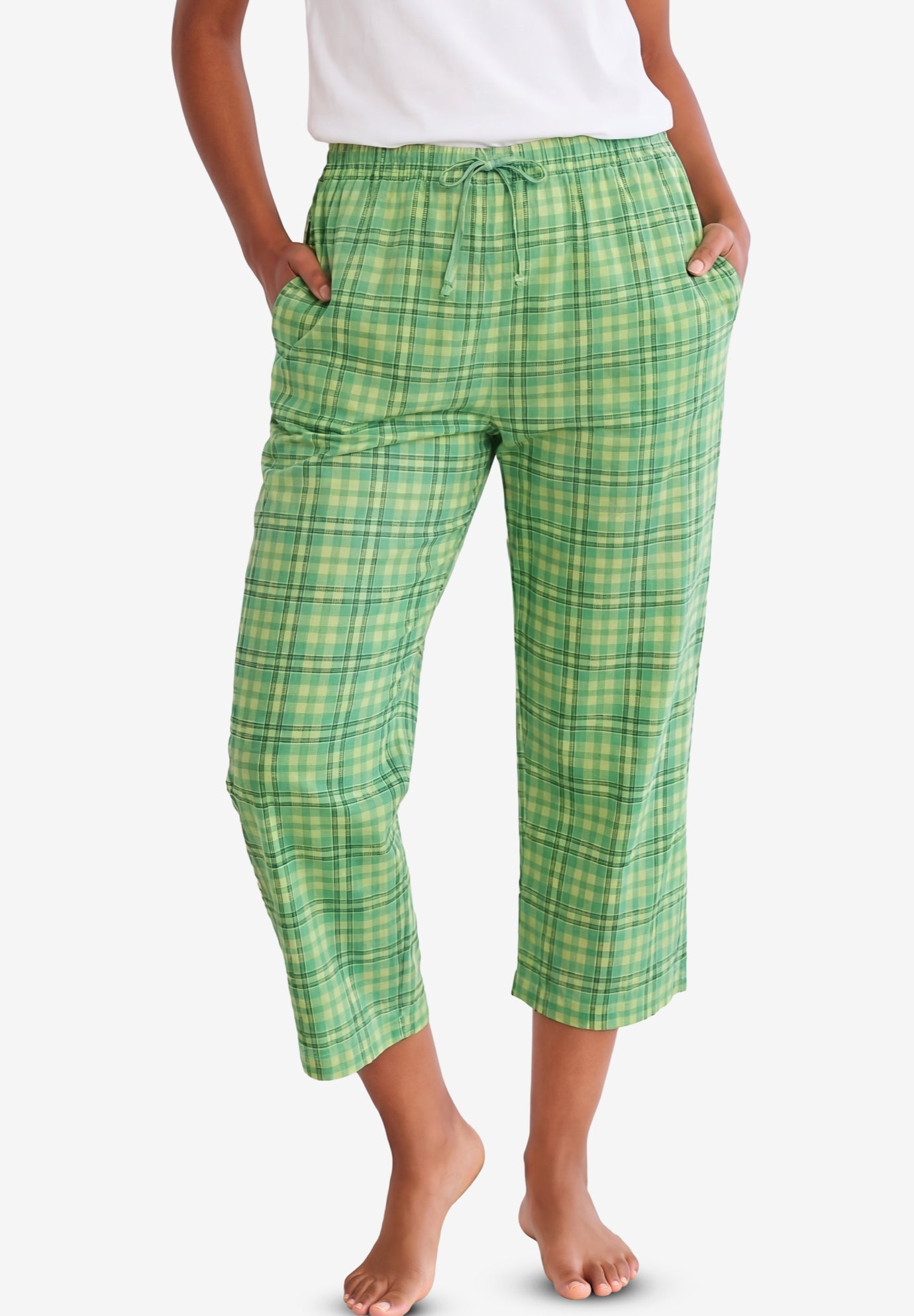 Woven Sleep Capri Pant image number 0