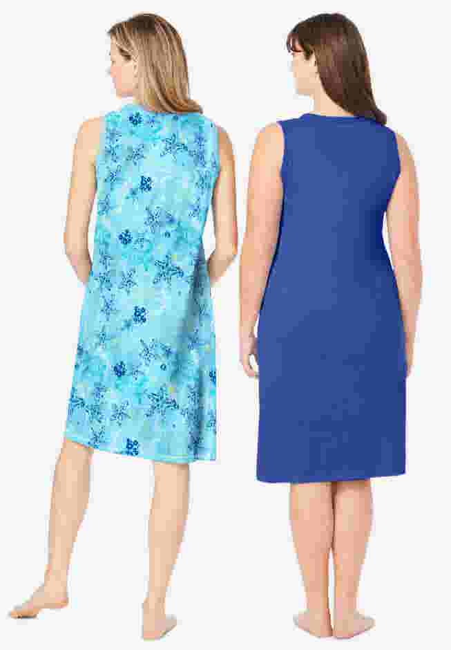 2-Pack Sleeveless Sleepshirt image number 1